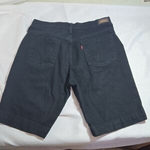 Levi's 515 Bermuda Black Denim Jean Shorts Size 8